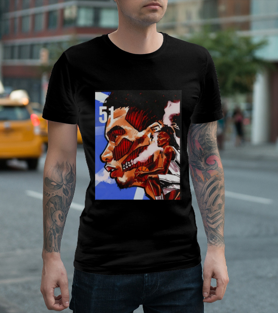 51 Wembanyama Anime San Antonio Spurs Alien T-Shirt