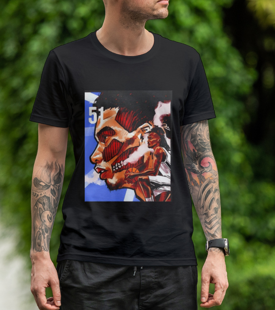51 Wembanyama Anime San Antonio Spurs Alien T-Shirt