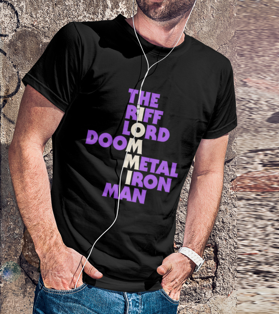 The Riff Lord Iommi Doom Metal Iron Man T-Shirt