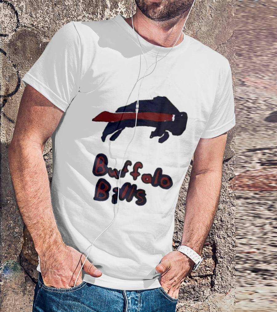 Buffalo Bills Iconic Blue Red Bison T-Shirt