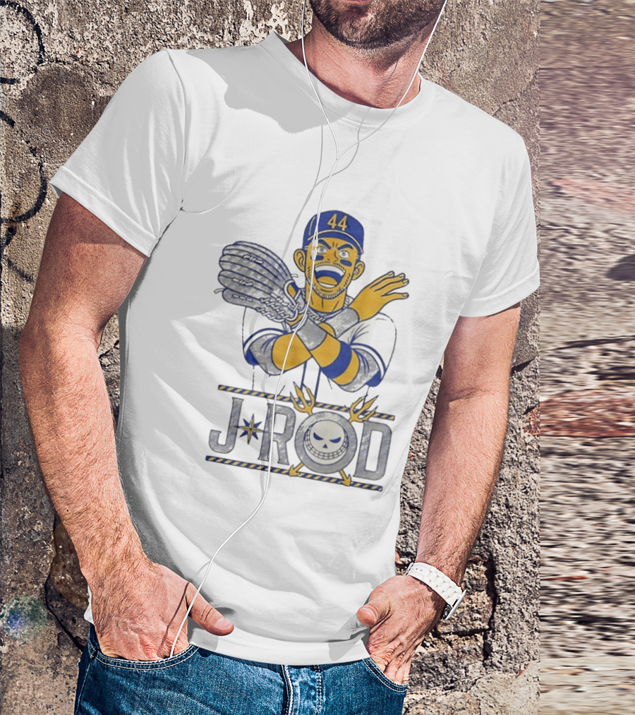 J Rod No Fly Zone 44 Cartoon Baseball T-Shirt