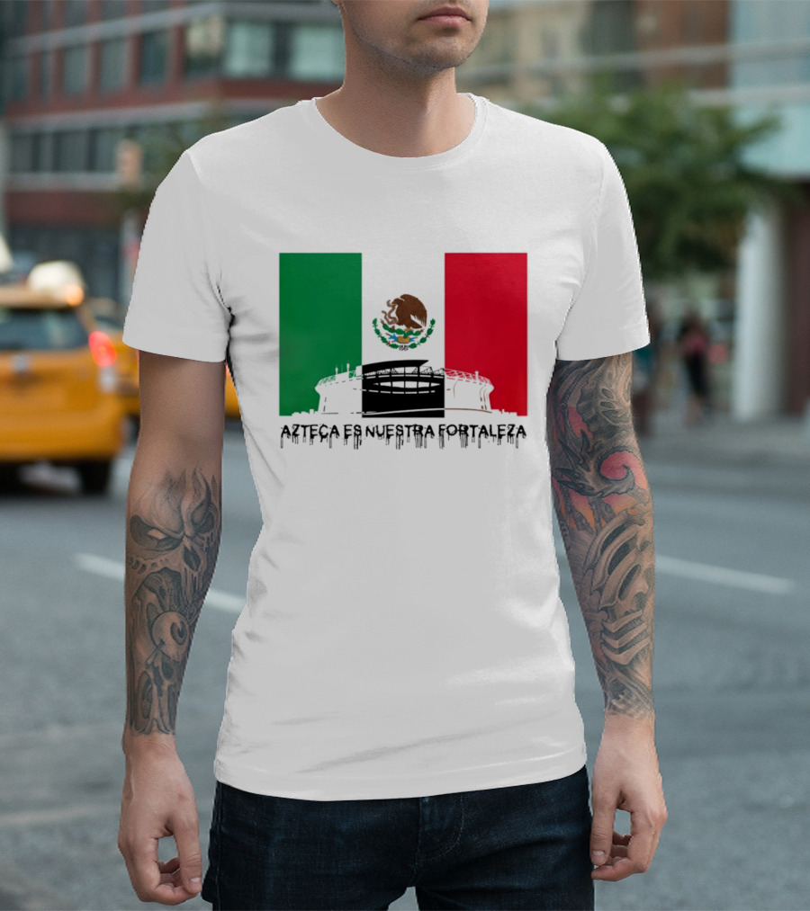 Estadio Azteca Es Nuestra Fortaleza Altitude Mexico Football T-Shirt