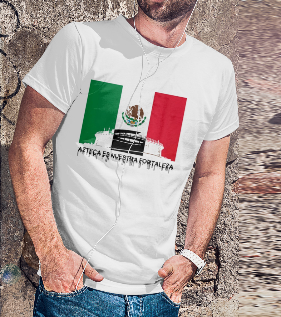 Estadio Azteca Es Nuestra Fortaleza Altitude Mexico Football T-Shirt