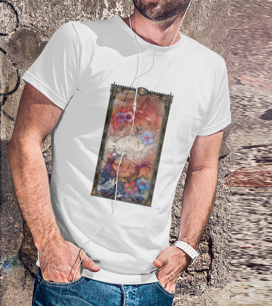 Fantasy Trio 2026 Hibiscus Flowers Tarot Card Pride Month T-Shirt
