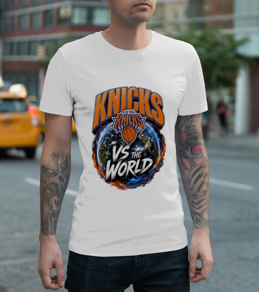 Knicks New York VS The World Basketball Team T-Shirt