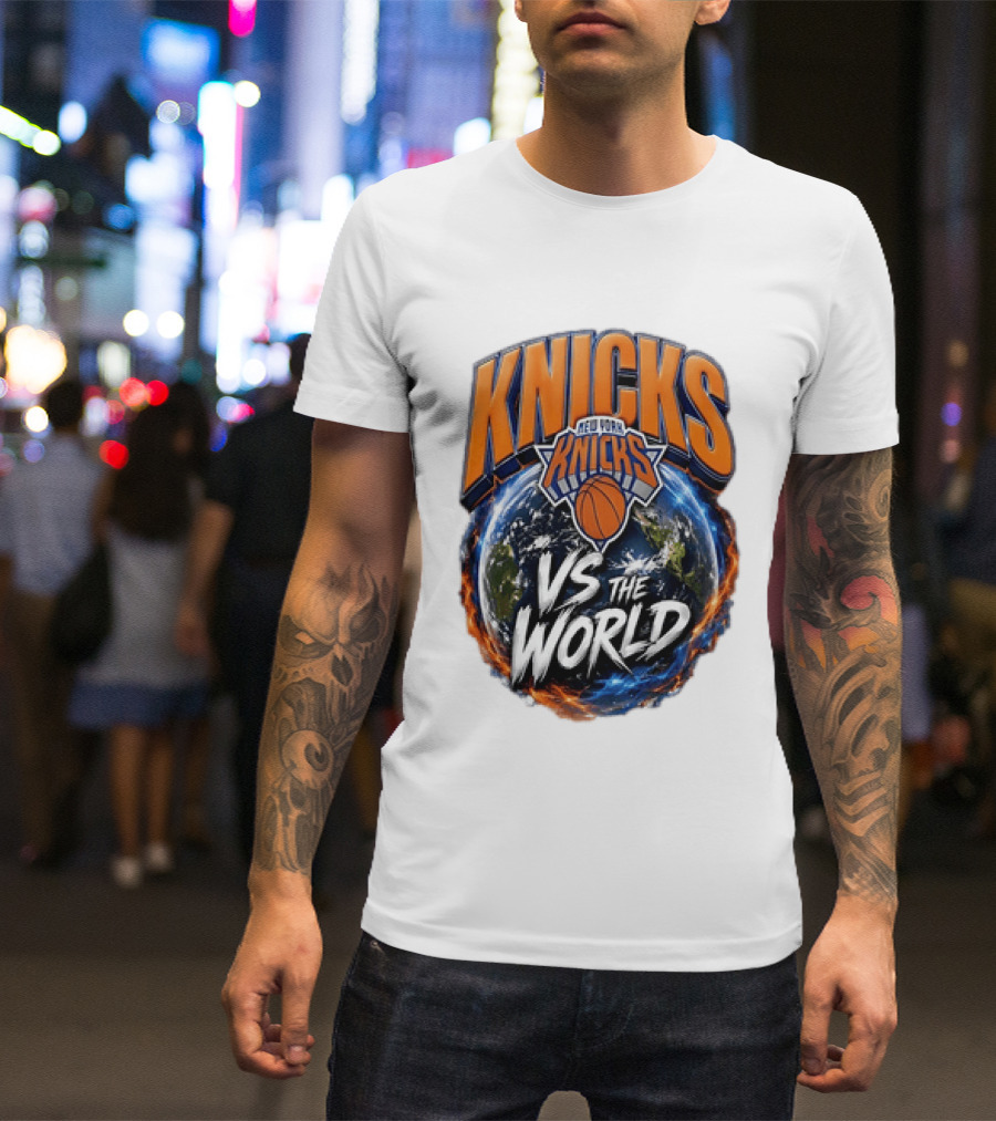Knicks New York VS The World Basketball Team T-Shirt