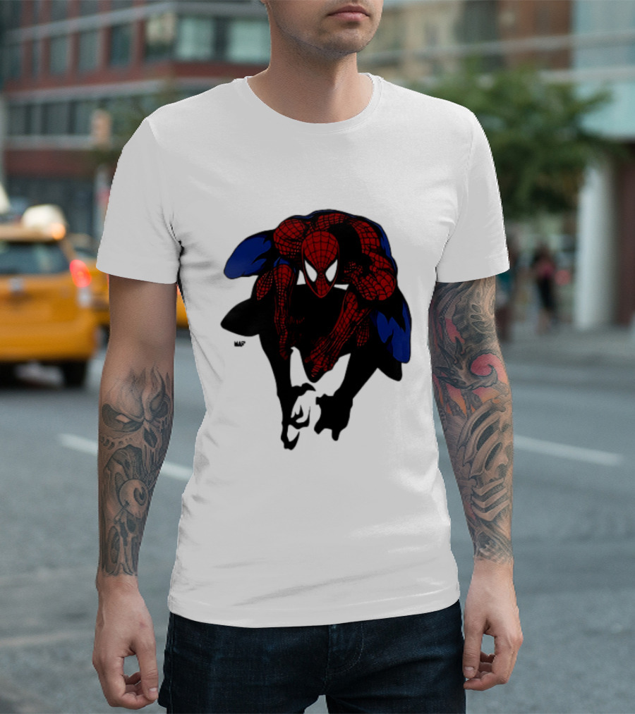 Spider Man Marvel Comics Dynamic Action Pose T-Shirt