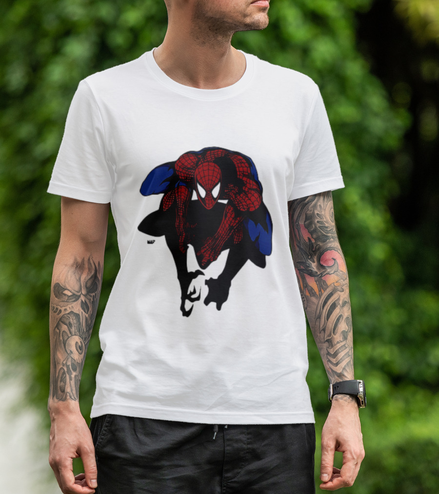 Spider Man Marvel Comics Dynamic Action Pose T-Shirt