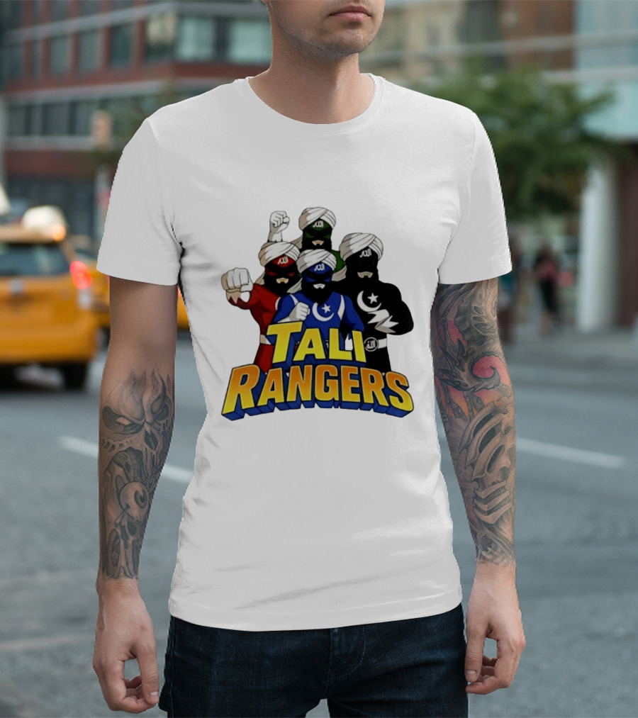 Tali Rangers Turban Wearing Superhero Group T-Shirt