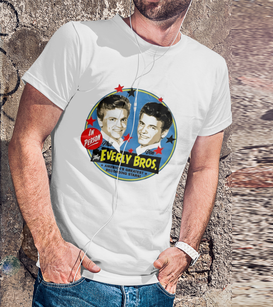 In Person Phil And Don The Everly Bros America's Greatest Recording Stars T-Shirt