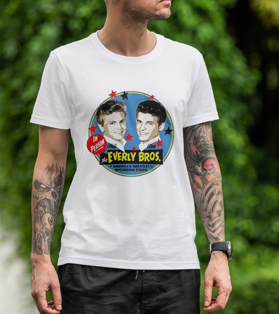 In Person Phil And Don The Everly Bros America's Greatest Recording Stars T-Shirt