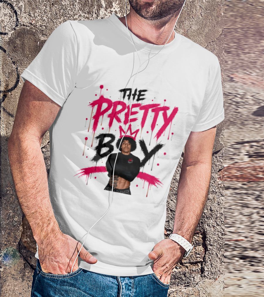 The Pretty Boy Jay King Crop Top With Pink Crown And Dripping Letters T-Shirt