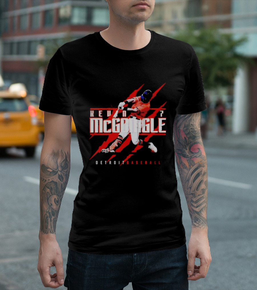 Kevin McGonigle Detroit Baseball Claws T-Shirt