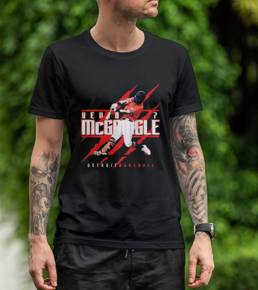 Kevin McGonigle Detroit Baseball Claws T-Shirt