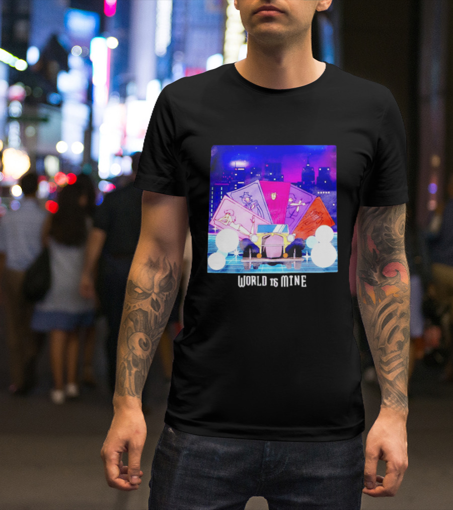 Lupin The Third Cast Classic Car Cityscape World Is Mine T-Shirt
