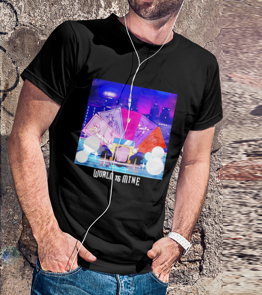 Lupin The Third Cast Classic Car Cityscape World Is Mine T-Shirt