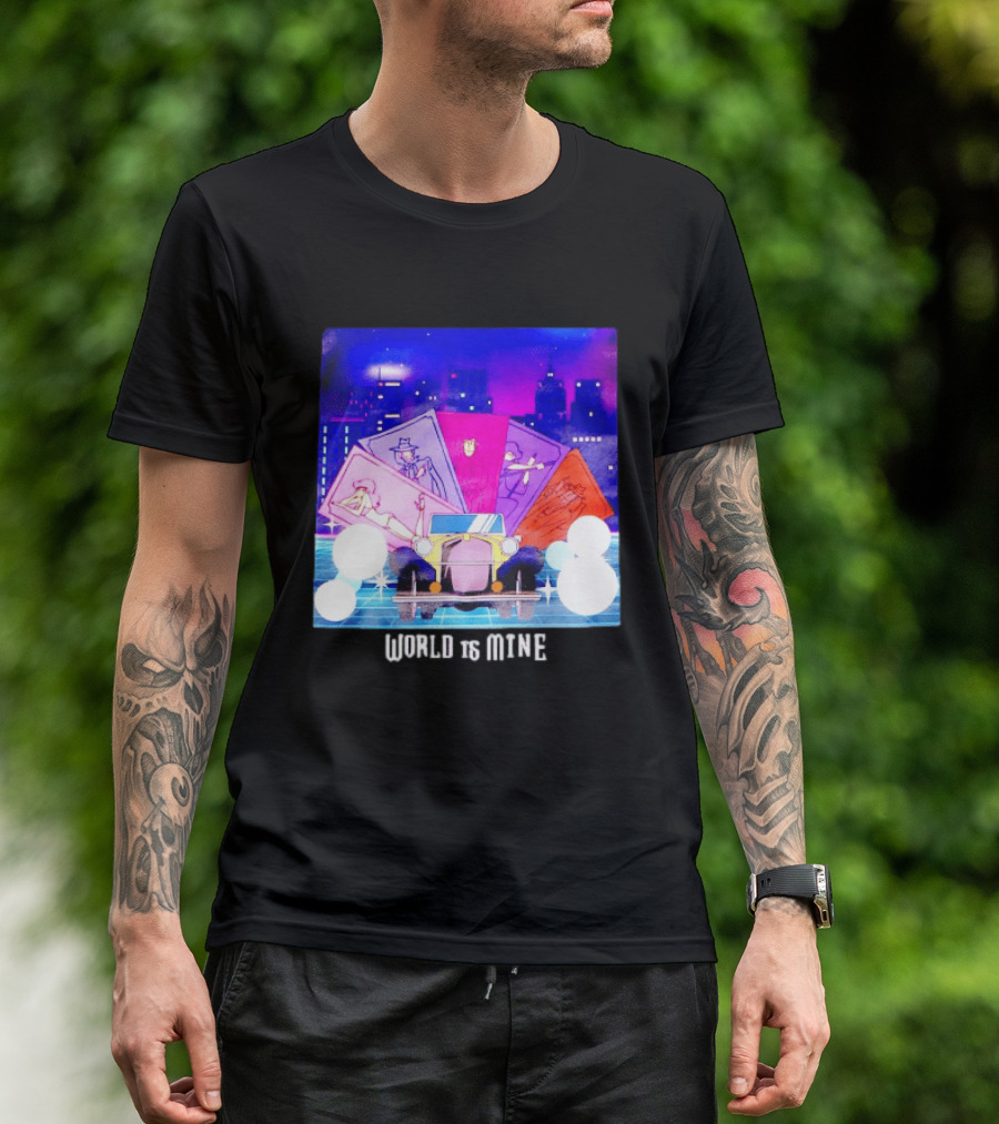 Lupin The Third Cast Classic Car Cityscape World Is Mine T-Shirt