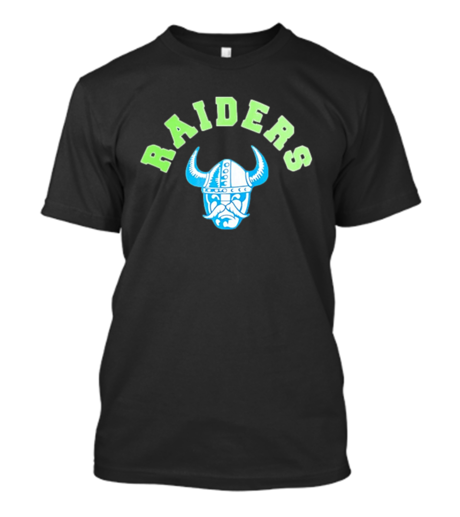 Viking Raiders Horned Helm Front View T-Shirt
