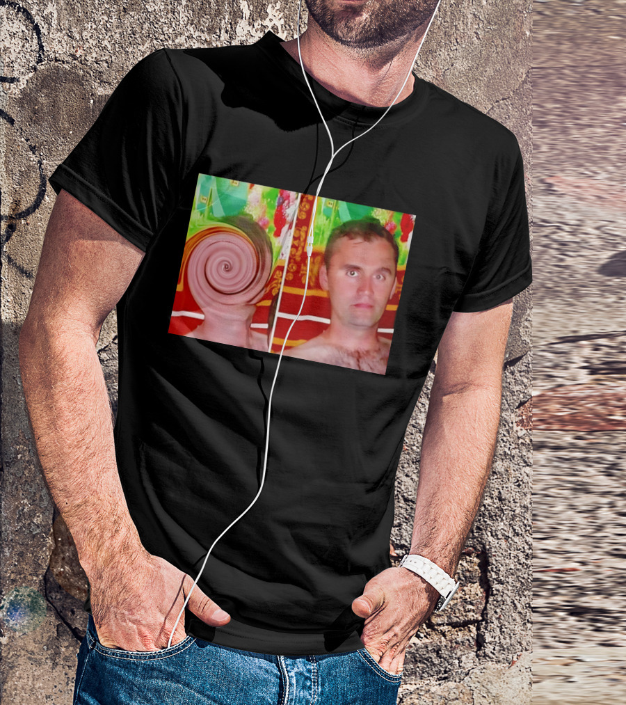 Swirly Kirk Charlie Robocough Kirkification Meme Spiral Face Effect T-Shirt