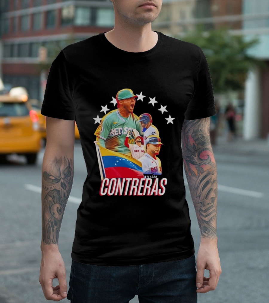 Venezuelan Baseball Pride Willson Contreras Red Sox Team Spirit T-Shirt