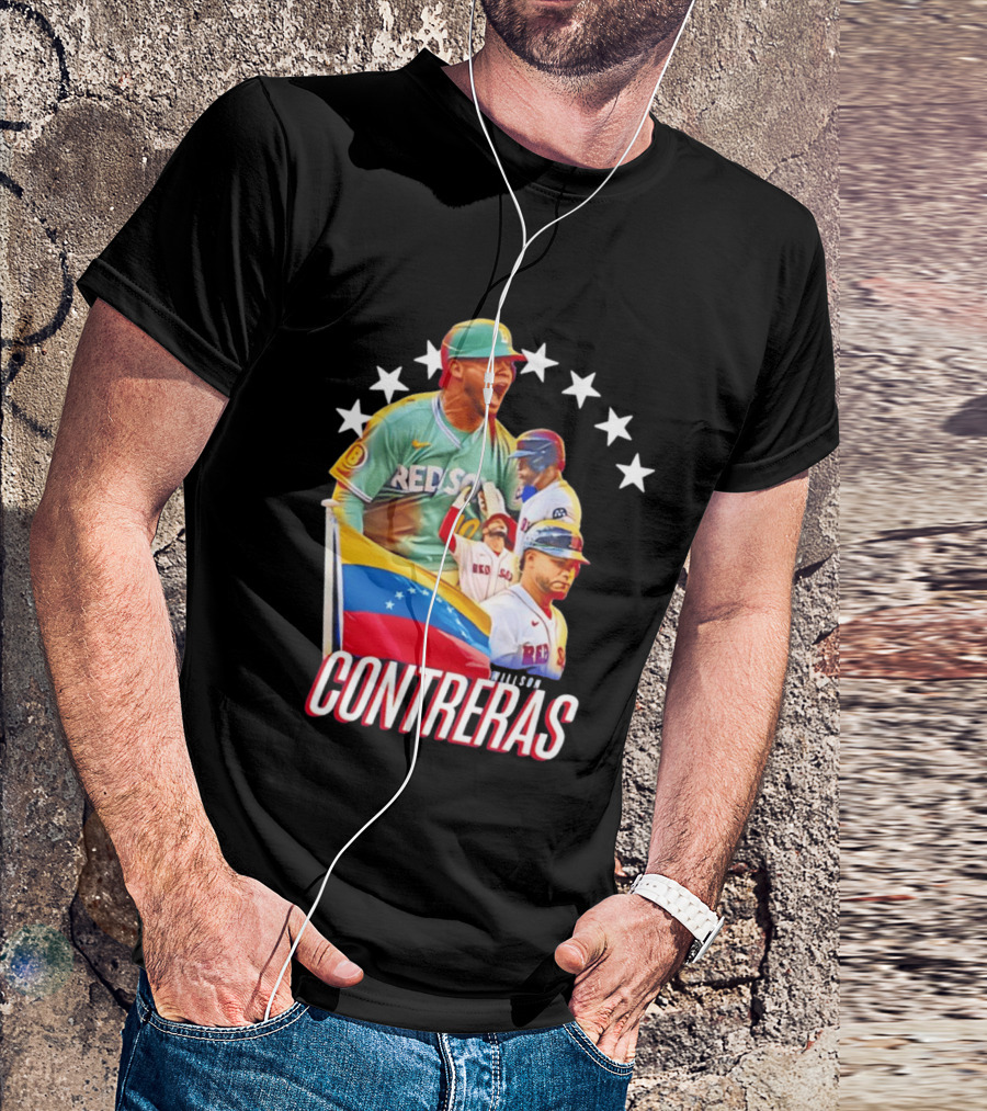Venezuelan Baseball Pride Willson Contreras Red Sox Team Spirit T-Shirt