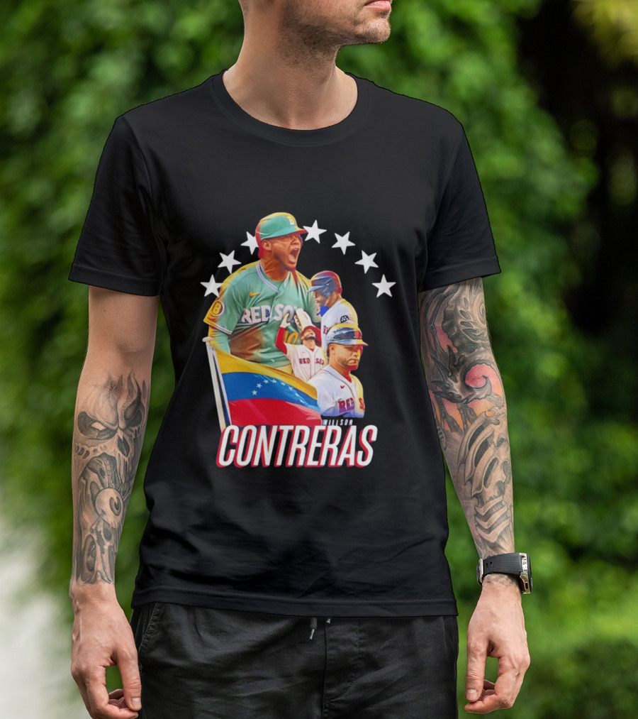 Venezuelan Baseball Pride Willson Contreras Red Sox Team Spirit T-Shirt