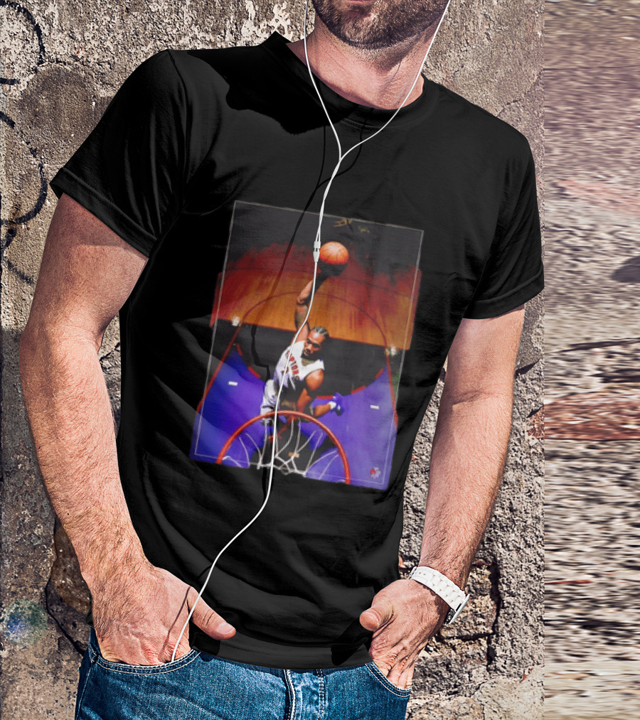 Vince Carter Toronto Raptors 15 Half Man Half Amazing Iconic Dunk T-Shirt