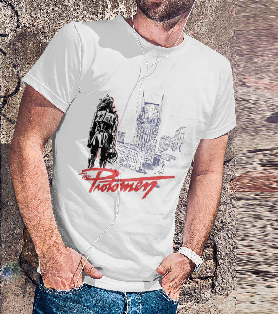 The Protomen Nashville Skyline Synthwave Rock Opera T-Shirt