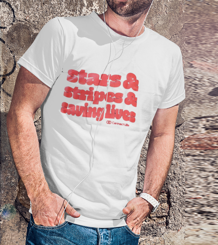 Stars And Stripes And Saving Lives ConnectLife T-Shirt