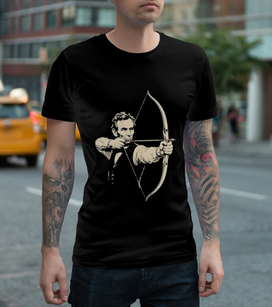 Abraham Lincoln Archery Archer United States 16th President POTUS American T-Shirt