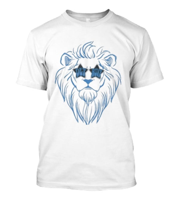 Detroit Football Lions Sunglasses Vintage Style Michigan Fan Wear T-Shirt