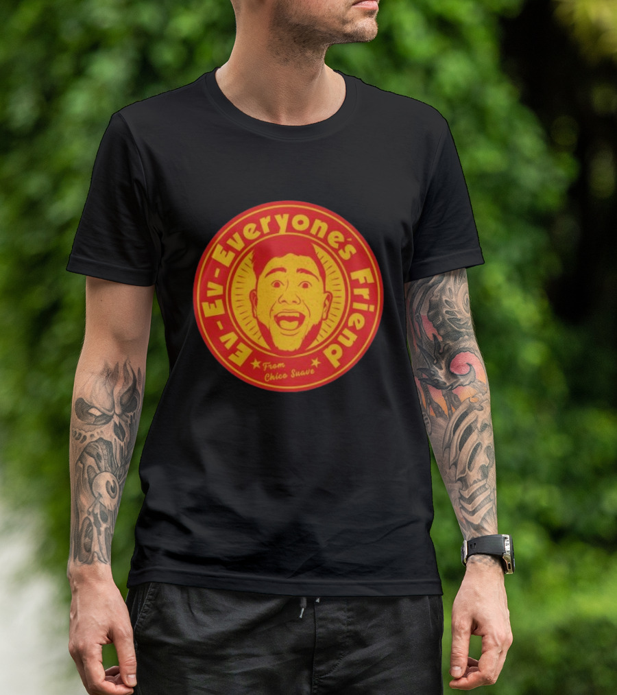 Ev Ev Everyone's Friend From Chico Suave Retro Style Round T-Shirt