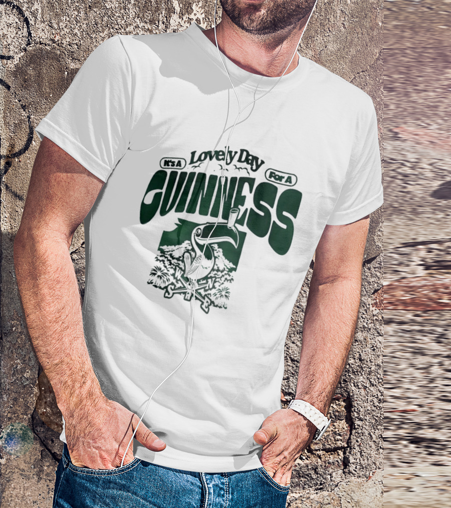 Lovely Day For A Guinness Toucan With Compass Scenery T-Shirt