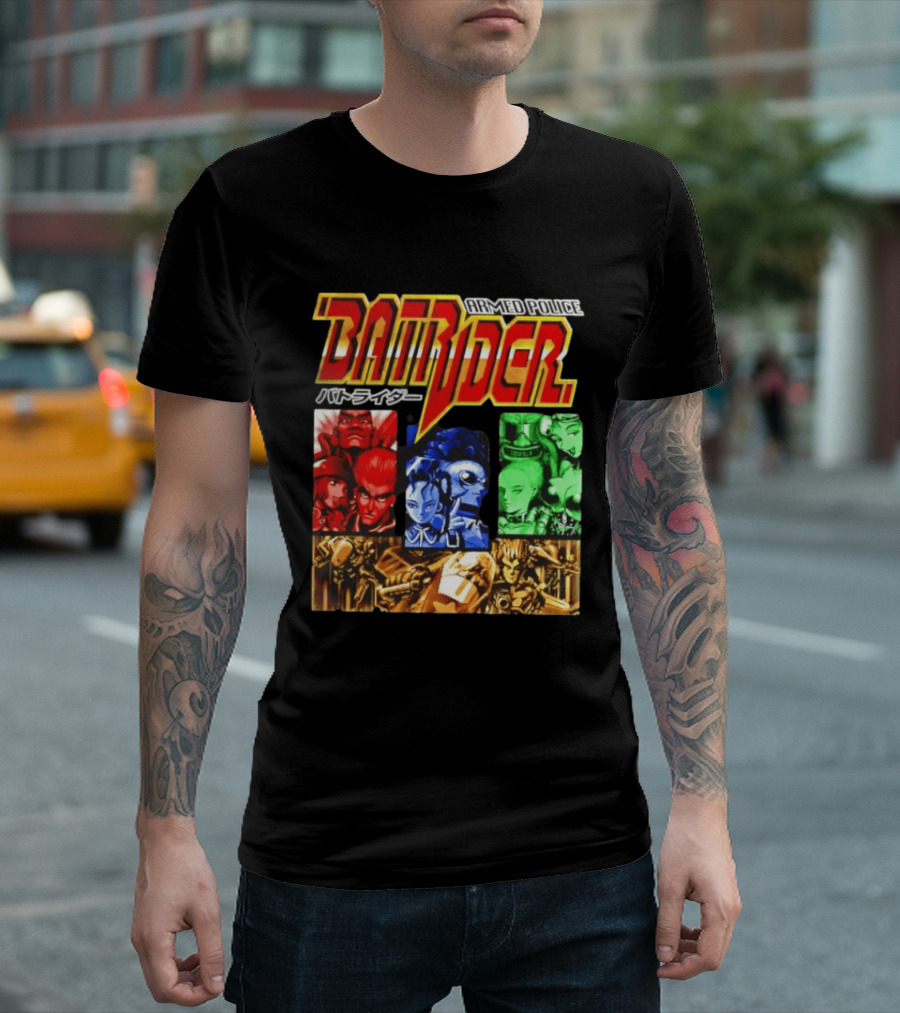 Armed Police Batrider Arcade Game Characters Raizing Shoot Em Up T-Shirt