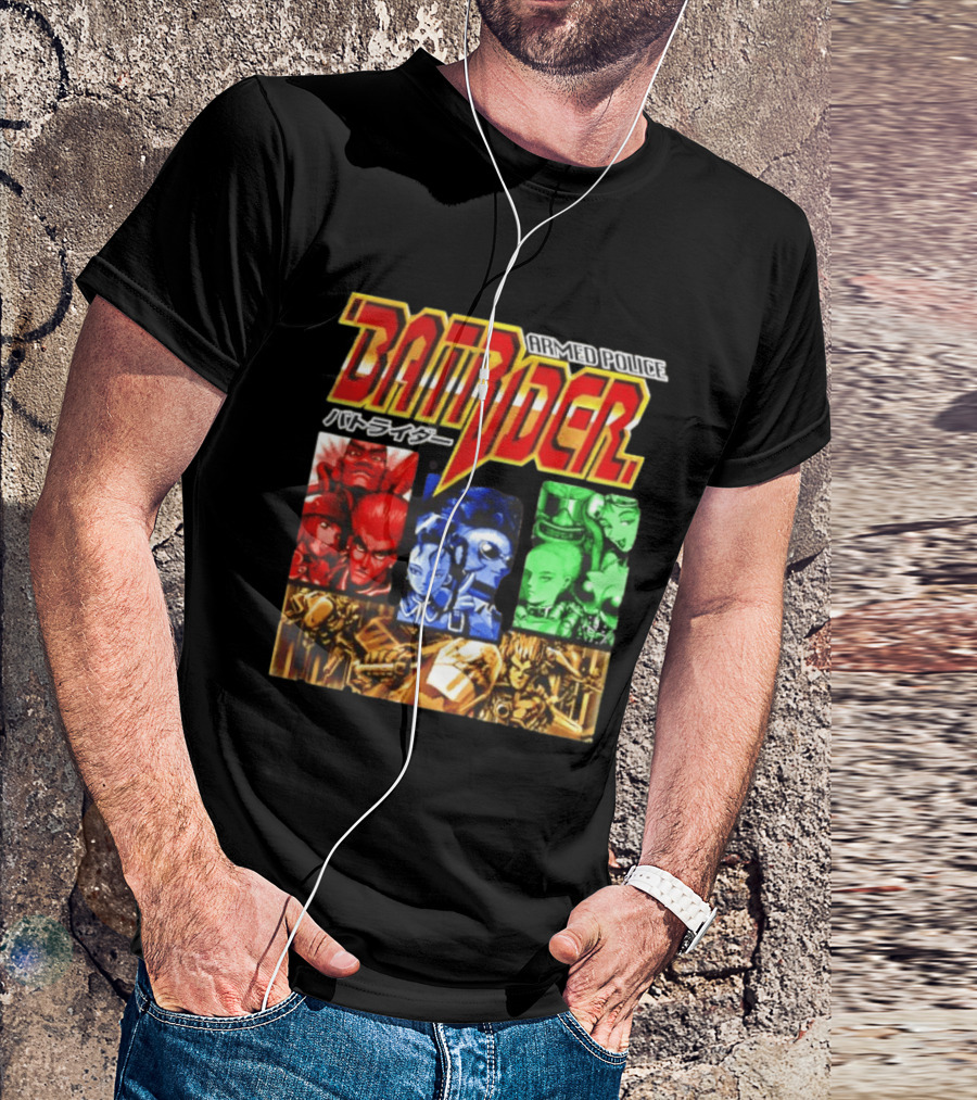 Armed Police Batrider Arcade Game Characters Raizing Shoot Em Up T-Shirt