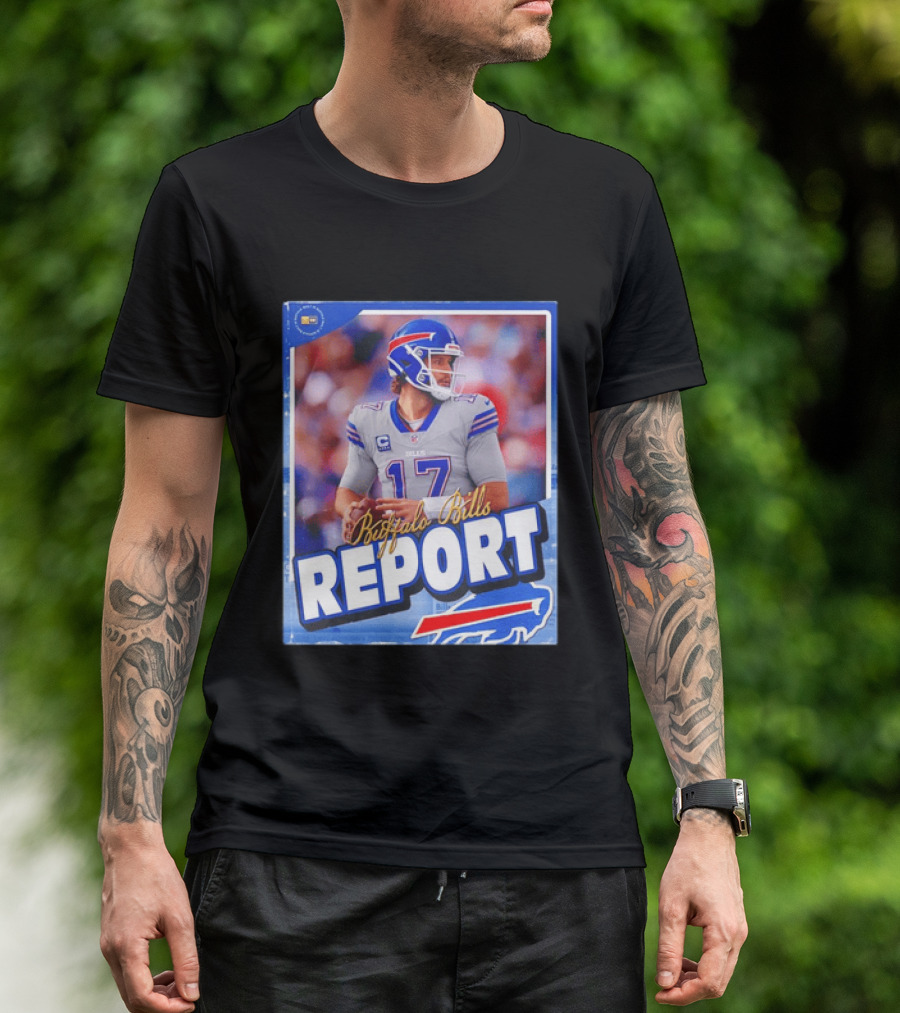 Buffalo Bills Report Josh Allen Number 17 T-Shirt