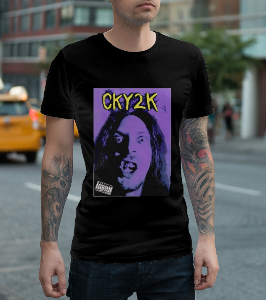CKY2K Brandon DiCamillo Purple Cover Explicit Content T-Shirt