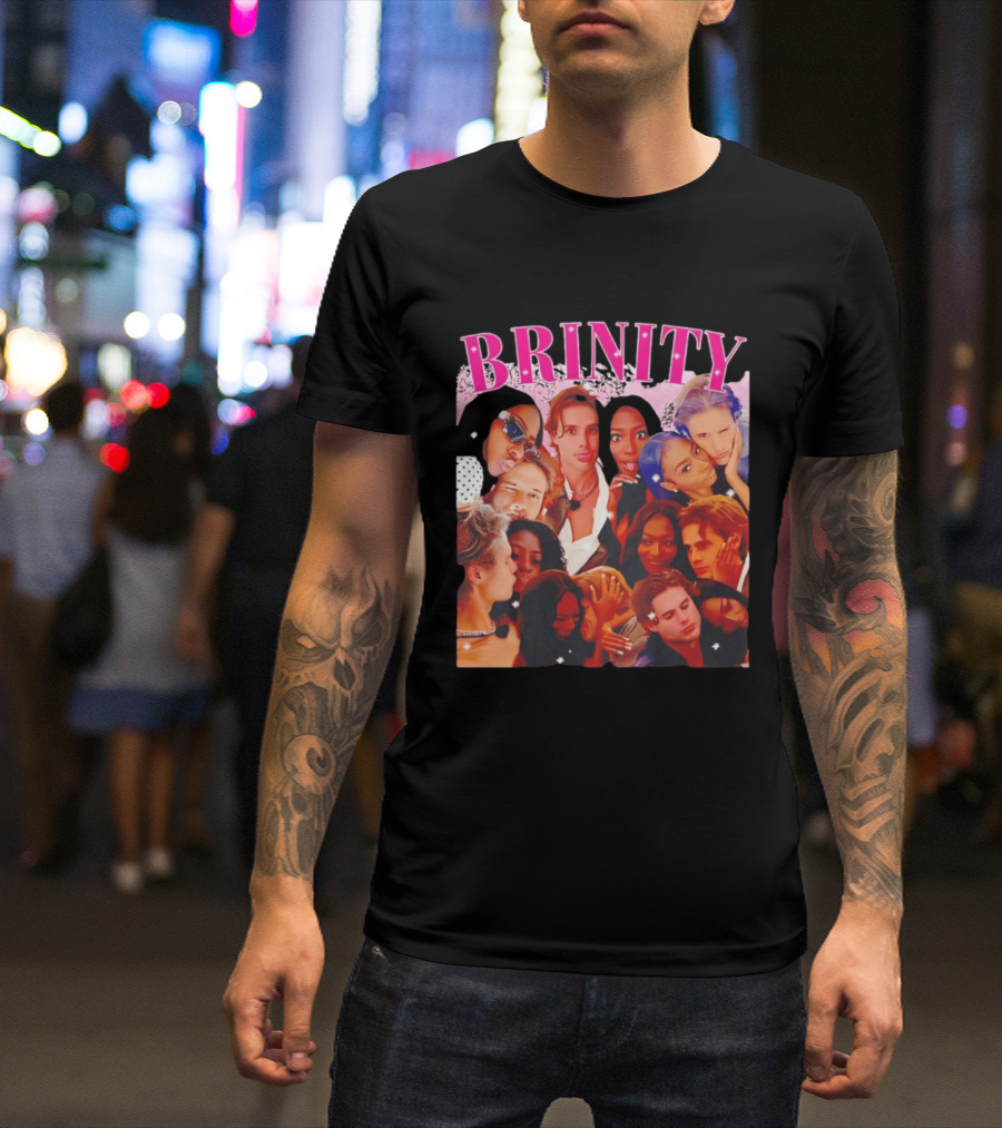 BRINITY Collage Of Couples Moments Embracing Love And Connection T-Shirt