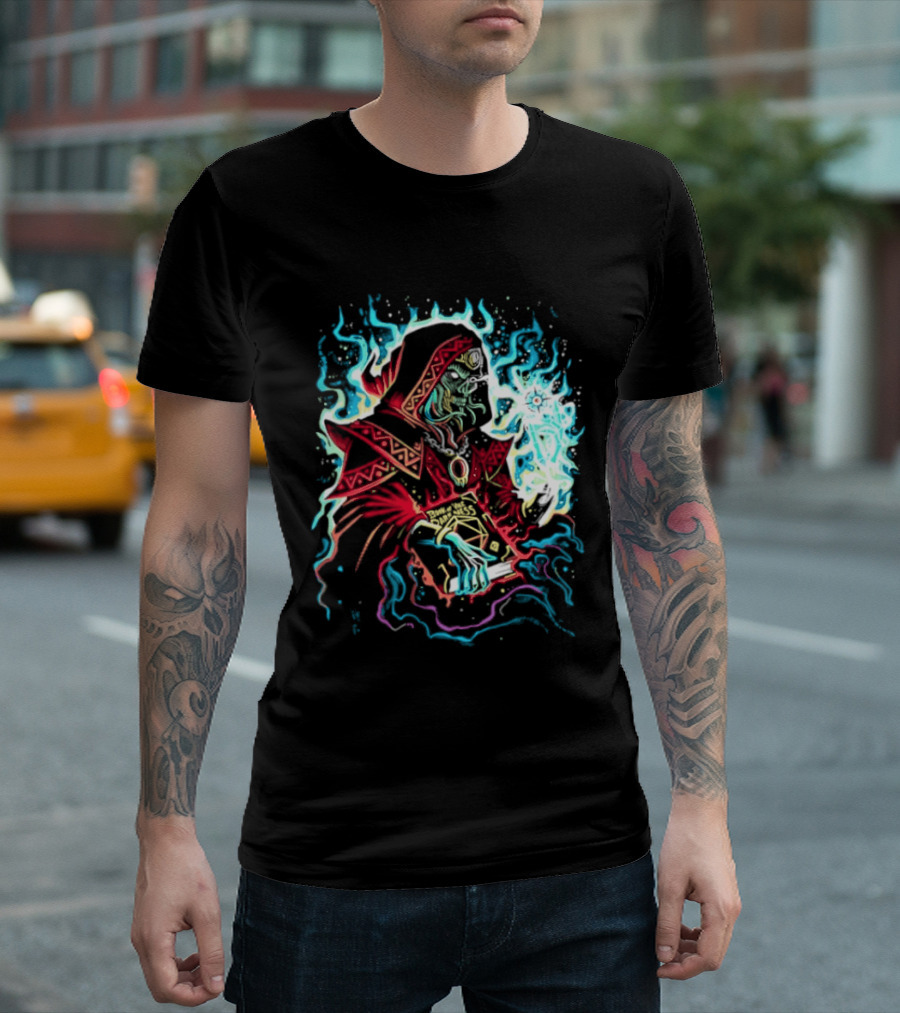 Lich Wizard Dungeons And Dragons Book Of Vile Darkness Tabletop Gaming Magic T-Shirt