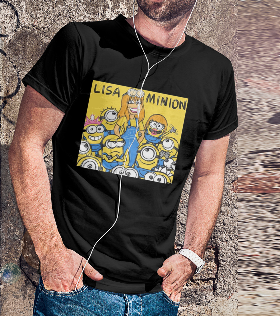 Lisa Minion Characters Cartoon Group Fun Playful Adventure T-Shirt