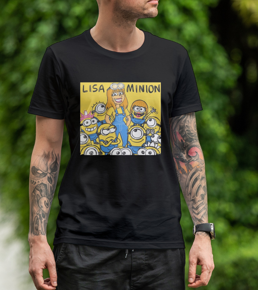 Lisa Minion Characters Cartoon Group Fun Playful Adventure T-Shirt