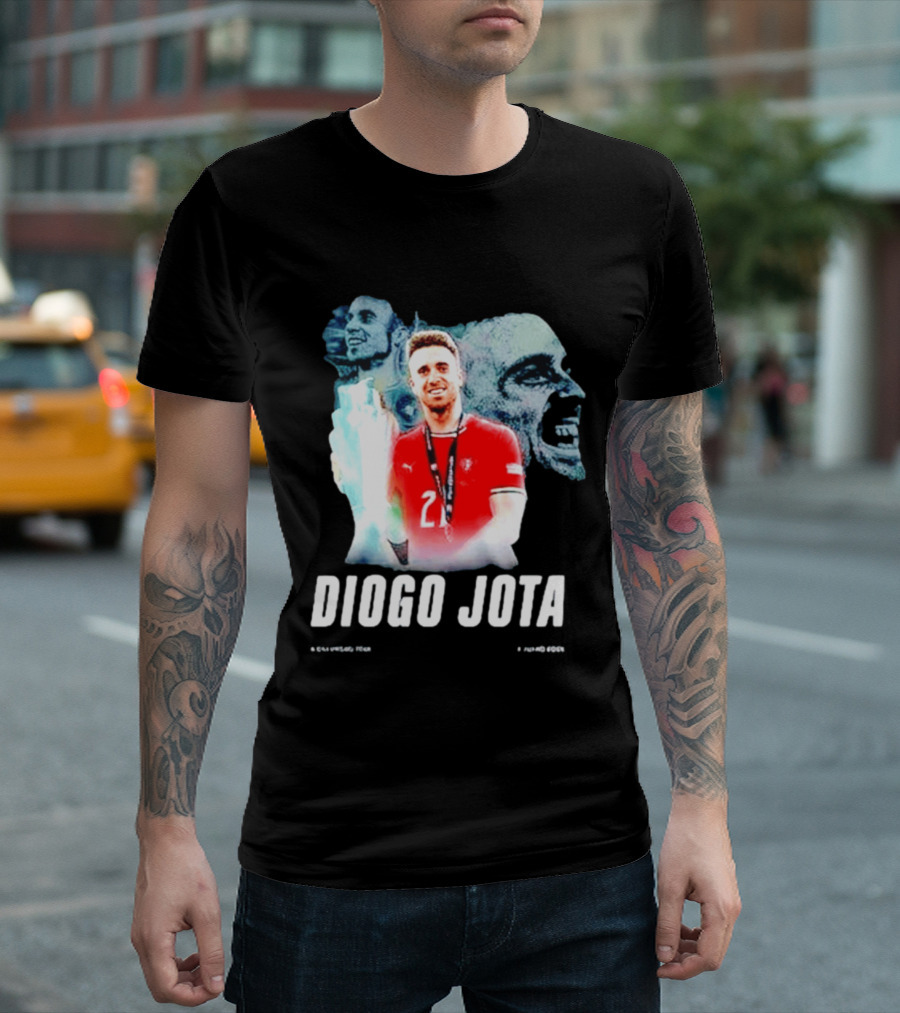 Diogo Jota Portugal No 21 Legends Football Player T-Shirt