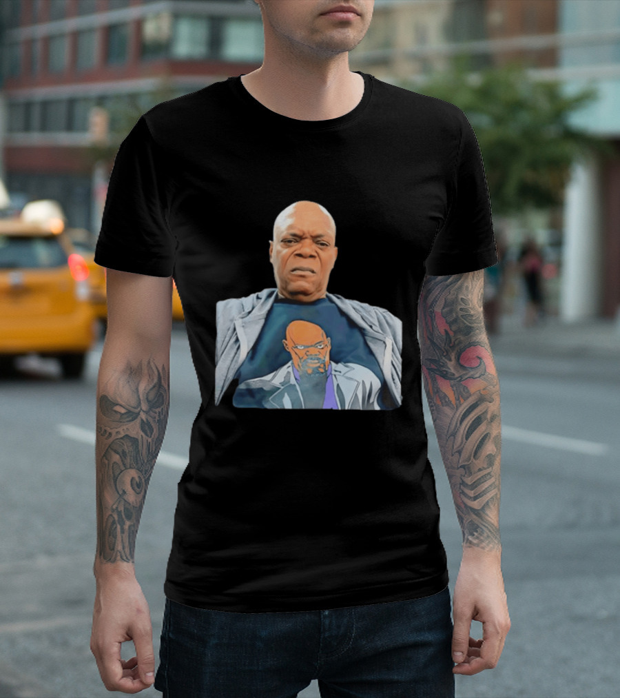 Samuel L Jackson Nick Fury Marvel Cinematic Universe Marvel Studios T-Shirt