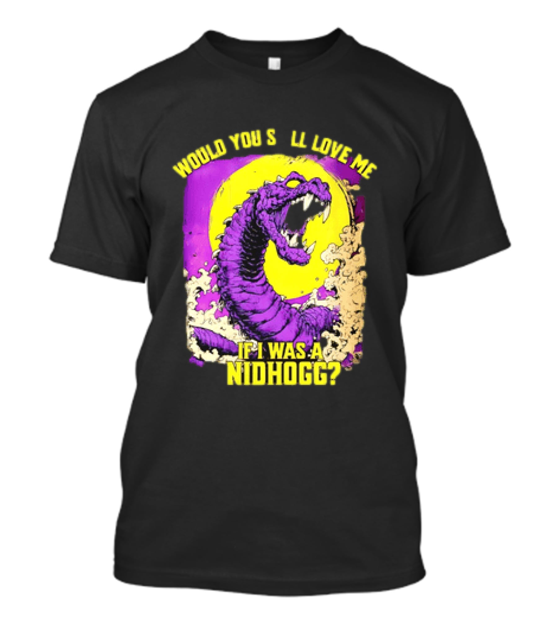 Would You Still Love Me If I Was A Nidhogg Purple Monster Retro Aesthetic T-Shirt