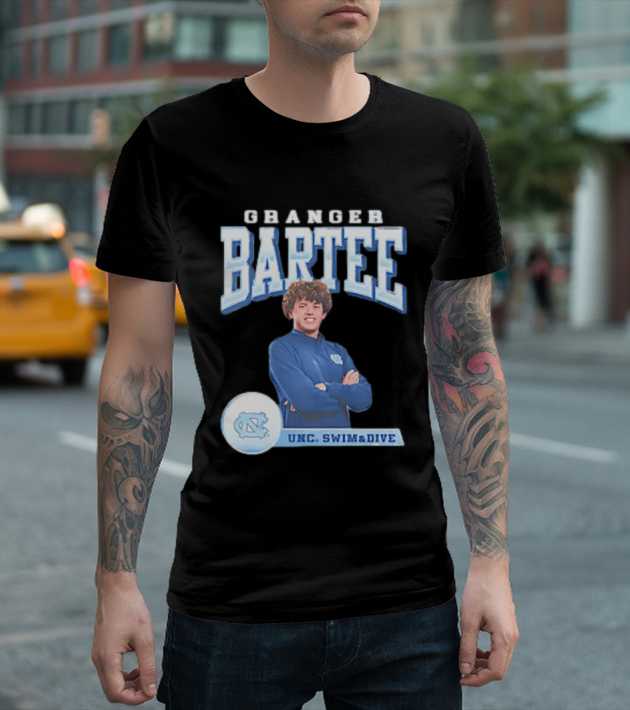 Granger Bartee UNC Swim & Dive North Carolina Tar Heels T-Shirt