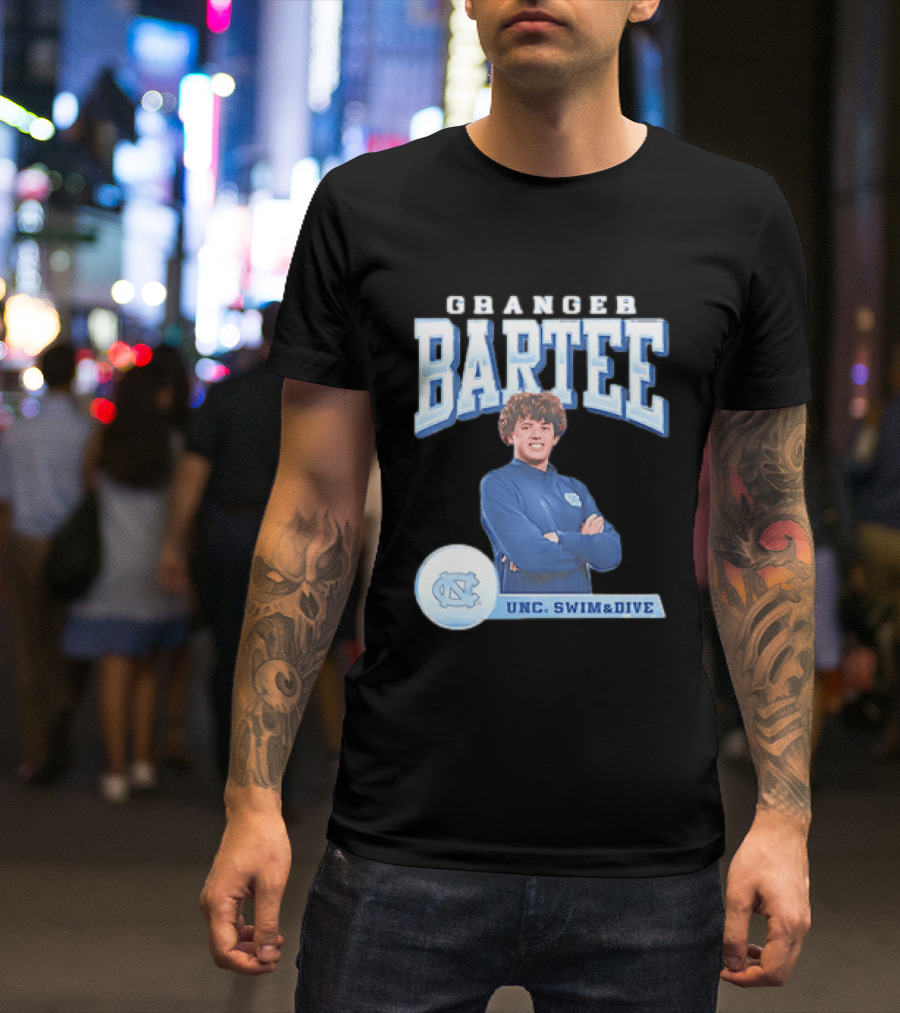Granger Bartee UNC Swim & Dive North Carolina Tar Heels T-Shirt