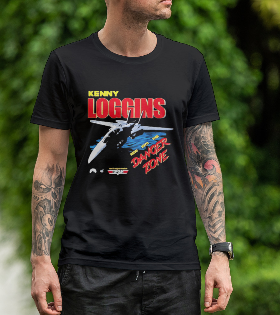 Kenny Loggins Ride Into The Danger Zone Top Gun Original Soundtrack T-Shirt