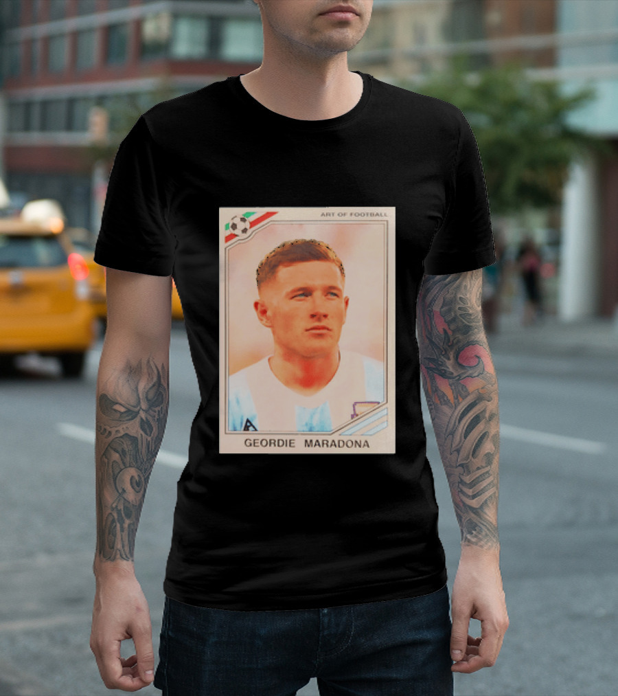 Geordie Maradona Art Of Football Argentina National Team T-Shirt
