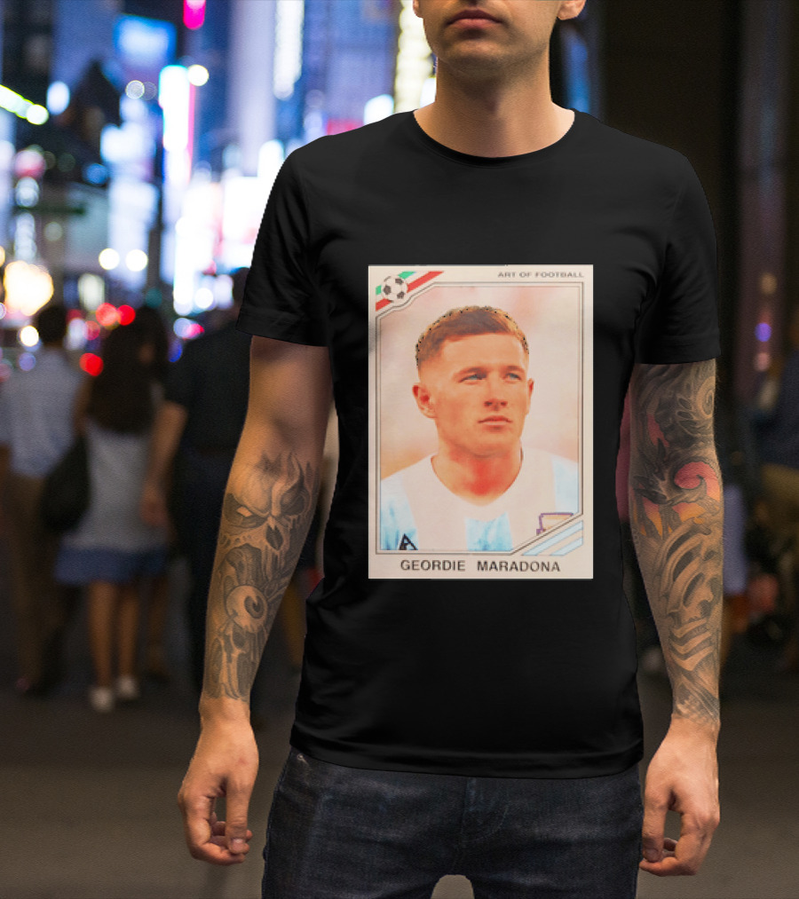 Geordie Maradona Art Of Football Argentina National Team T-Shirt