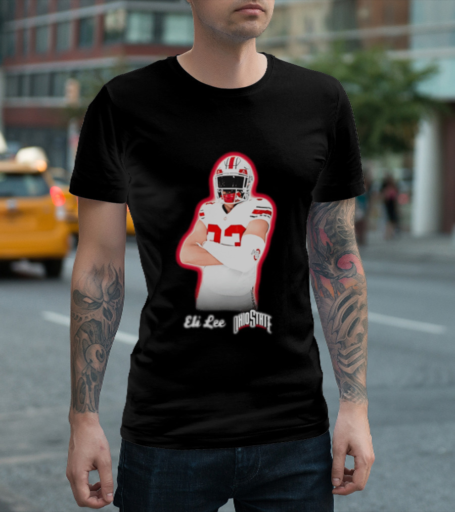 Ohio State Buckeyes Eli Lee 33 Football Player T-Shirt